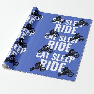 Eat Sleep Ride Motocross Motorcycle Sport Pop Art