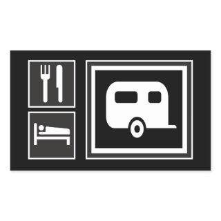 Eat. Sleep. RV! Rectangular Sticker