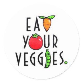 Eat Your Veggies Stickers