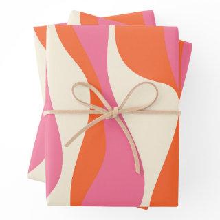 Ebb and Flow 4 - Pink, Orange and Cream  Sheets