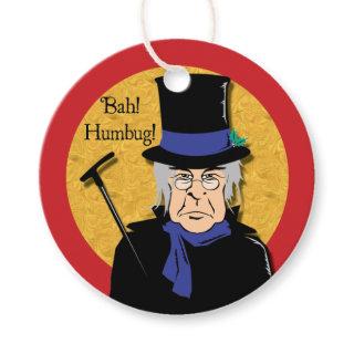 Ebenezer Scrooge Bah! Humbug! Favor Tags