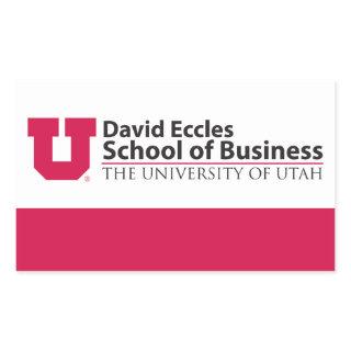 Eccles School of Business Rectangular Sticker