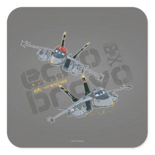 Echo and Bravo Jolly Wrenches Square Sticker