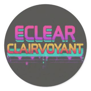 Eclair Clairvoyant See the Future One Treat a time Classic Round Sticker