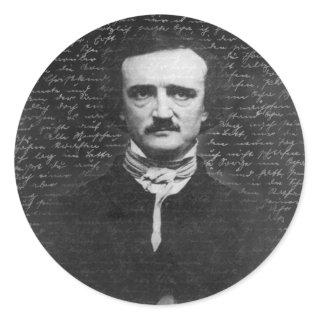 Edgar Allan Poe Classic Round Sticker