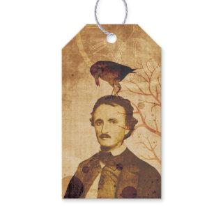 Edgar Allan Poe Quoth the Raven Nevermore Gift Tags