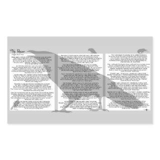 Edgar Allan Poe The Raven Rectangular Sticker