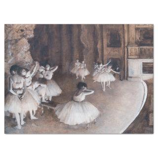 Edgar Degas - Ballet Rehearsal on Stage Tissue Paper