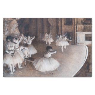 Edgar Degas - Ballet Rehearsal on Stage Tissue Paper