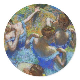 Edgar Degas - Blue Dancers Classic Round Sticker