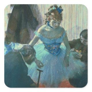 Edgar Degas | Dancer in her dressing room Square Sticker