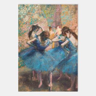 Edgar Degas - Dancers in blue  Sheets