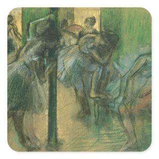 Edgar Degas | Dancers rehearsing Square Sticker