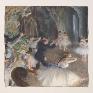 Edgar Degas - The Rehearsal of the Ballet Onstage Scarf