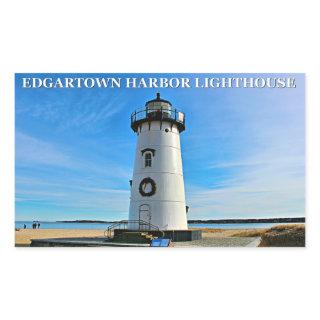 Edgartown Harbor Lighthouse, MA Stickers