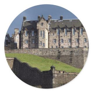edinburgh castle classic round sticker