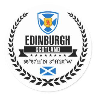 Edinburgh Classic Round Sticker