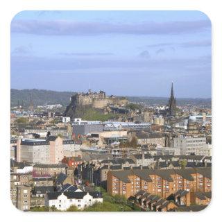 Edinburgh, Scotland. A view overlooking central Square Sticker