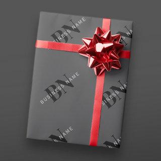 Editable Business Name (or any other text) Gray