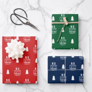 Editable Color No Peeking Until Christmas Day  Sheets