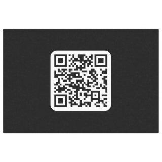 Editable Modern QR code | Black White or Any Color Tissue Paper