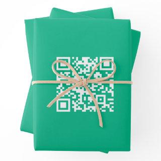 Editable QR Code Generate Your Own |  Teal Green   Sheets