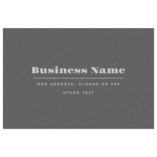 Editable Retro-Modern Text Template | Dark Grey  Tissue Paper