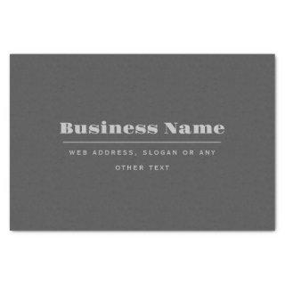 Editable Retro-Modern Text Template | Dark Grey  Tissue Paper