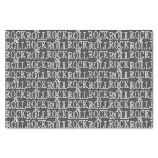 Editable Rock 'n' Roll Leather Design Tissue Paper