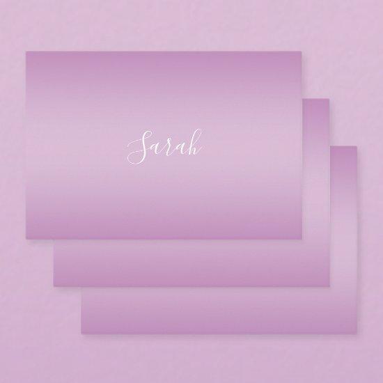 Editable Soft Mauve Ombre & White Text Script   Sheets