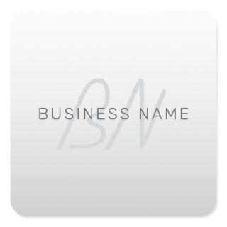 Editable Text for Business, Greeting or Name Square Sticker