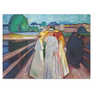 Edvard Munch - The Girls on the Bridge 1903 Tissue Paper