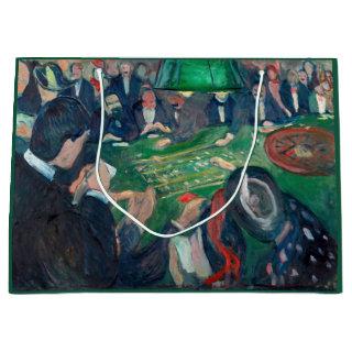 Edvard Munch - The Roulette Table in Monte Carlo Large Gift Bag