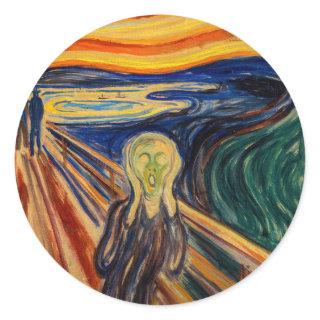 Edvard Munch - The Scream 1910 Classic Round Sticker