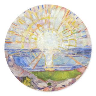 Edvard Munch - The Sun 1911 Classic Round Sticker