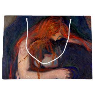 Edvard Munch - Vampire / Love and Pain Large Gift Bag