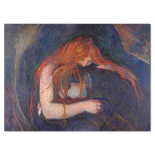 Edvard Munch - Vampire / Love and Pain Tissue Paper