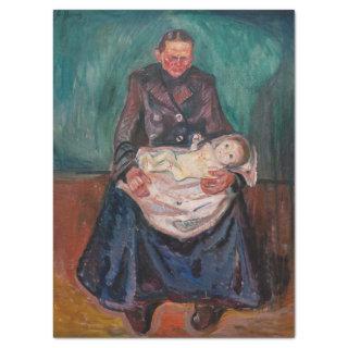 Edvard Munch - Woman with Sick Child, Inheritance Tissue Paper