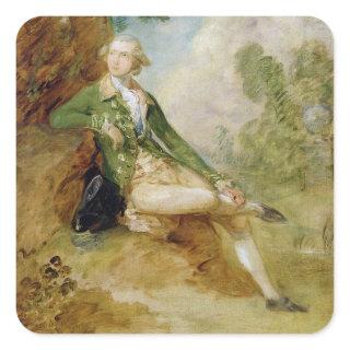Edward Augustus, Duke of Kent, c.1787 (oil on canv Square Sticker