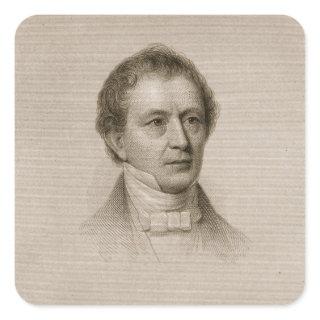 Edward Everett, engraved by John Cheney (1801-85) Square Sticker