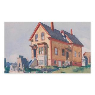 edward hopper art  rectangular sticker