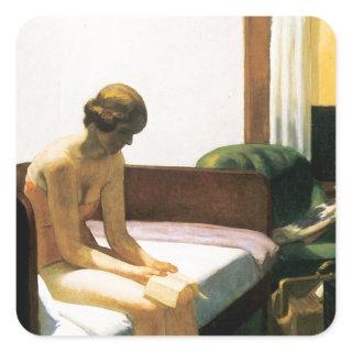 Edward Hopper Hotel Room Square Sticker