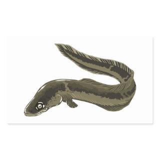 Eel Rectangular Sticker