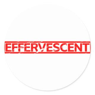 Effervescent Stamp Classic Round Sticker