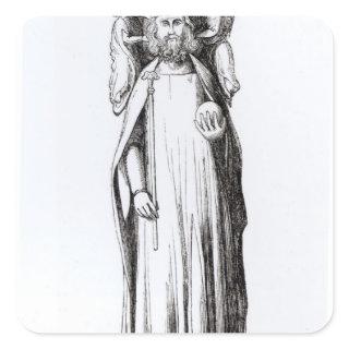 Effigy of Edward II  from Gloucester Cathedral Square Sticker