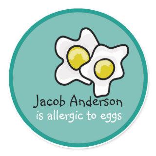 Egg Allergy Customizable Sticker