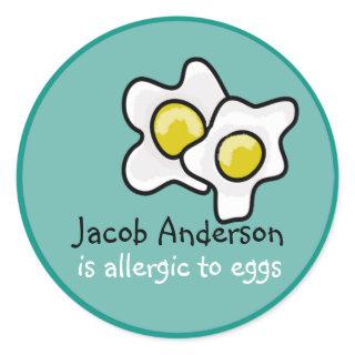 Egg Allergy Customizable Sticker