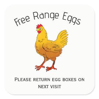 Egg box Label  free range farmers market