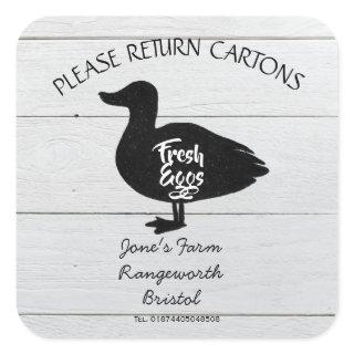 Egg Carton Label customize Duck egg box free range