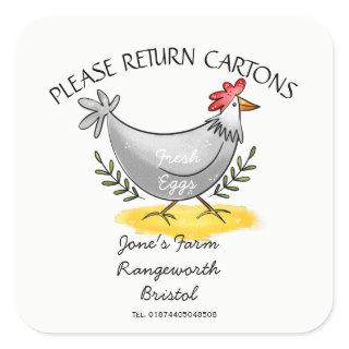 Egg Carton Label customize egg box free range